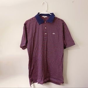 Peter Millar Polo Blue Pink Striped Crown Sport